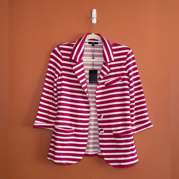 NWT Tart Collections Striped Blazer Jacket Womens Size S - Picture 1 of 4